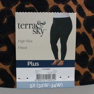 Terra & Sky, Pants & Jumpsuits, Terra Sky High Rise Plus 5x 32w 34w  Leggings